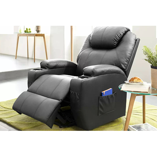 Latitude Run Faux Leather Power Lift Recliner Chair with Massage and Heating Functions