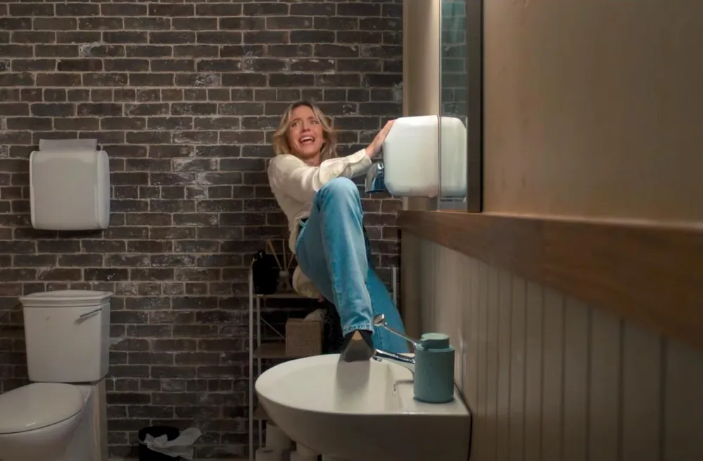 Sydney Sweeney Recreates Hilarious &lsquo;Anyone But You&rsquo; Scene by Drying Shorts in Bathroom