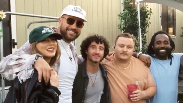 Taylor Swift and Travis Kelce Hang Out Backstage With Bleachers Band at Coachella
