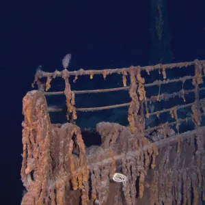 Titanic under water