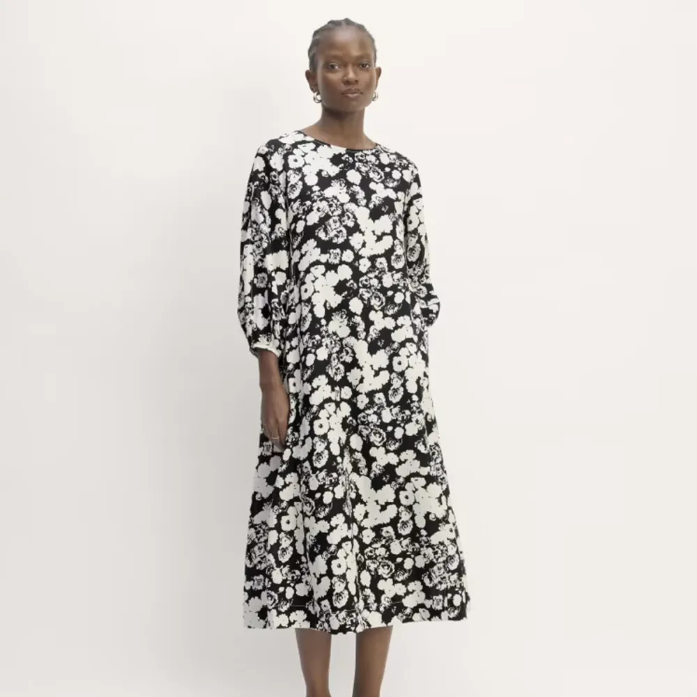 Everlane The Linen A-Line Midi Dress