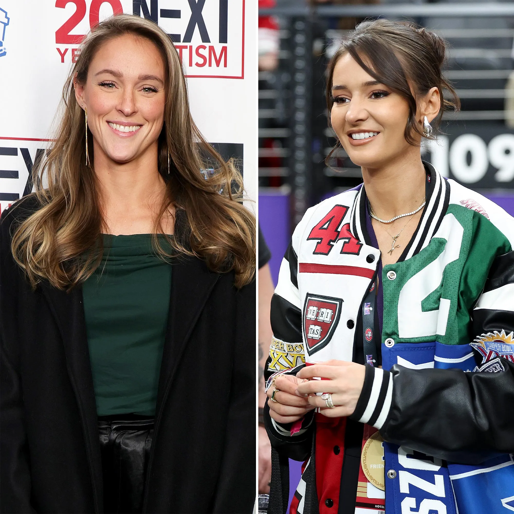 Kylie Kelce Praises Kristin Juszczyks Outstanding Custom March Madness Puffer Jacket