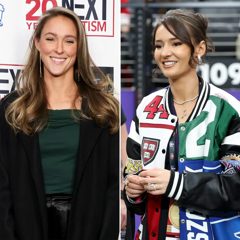 Kylie Kelce Praises Kristin Juszczyks Outstanding Custom March Madness Puffer Jacket