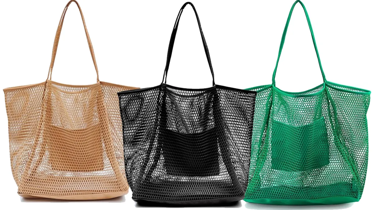 Hoxis Mesh Beach Tote Amazon