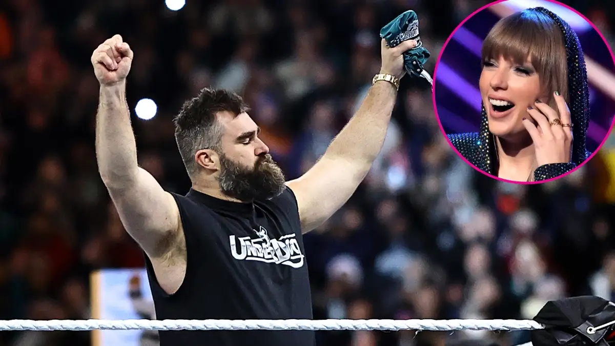 Jason Kelce Called Taylor Swift's ‘Brother-in-Law’ During Surprise Wrestlemania Tag-Team Appearance