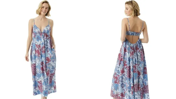 Jessica Simpson Open Back Maxi Cami Dress