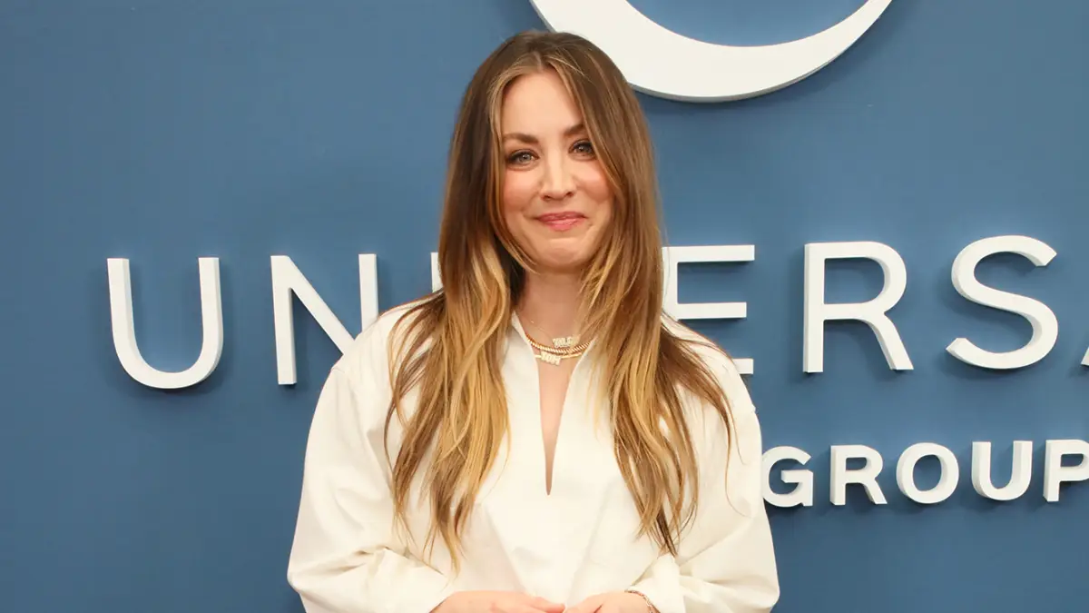 Kaley Cuoco at the NBC USG Emmy Kick-Off Luncheon on April 23, 2024.