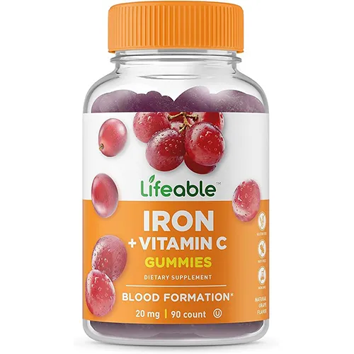 Lifeable Iron Gummies with Vitamin C