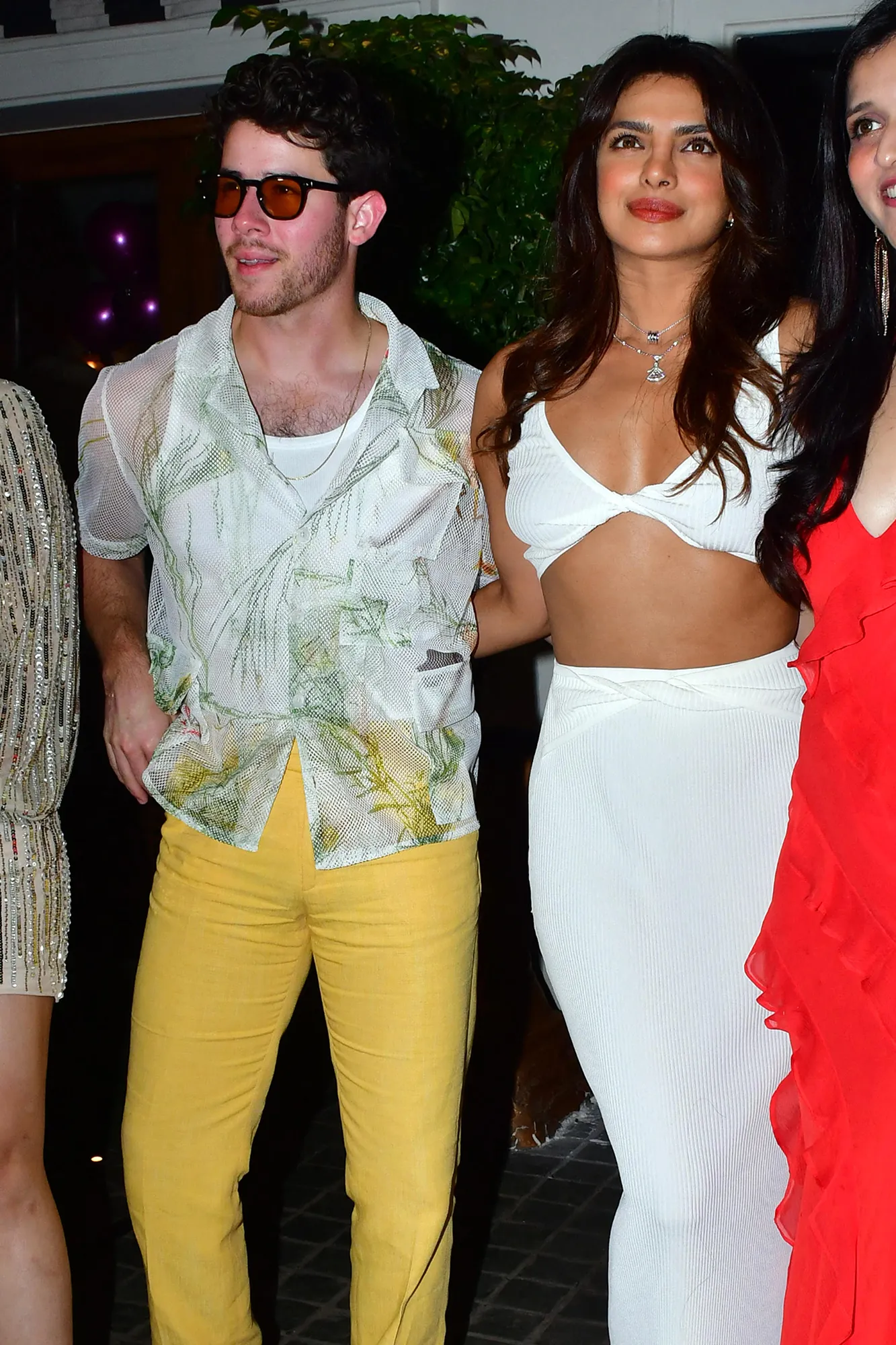 Nick Jonas and Priyanka Chopra in Mumbai on March 30, 2024.
