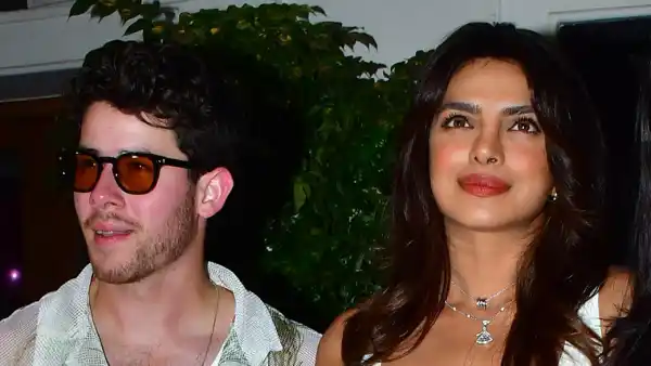 Nick Jonas and Priyanka Chopra in Mumbai on March 30, 2024.