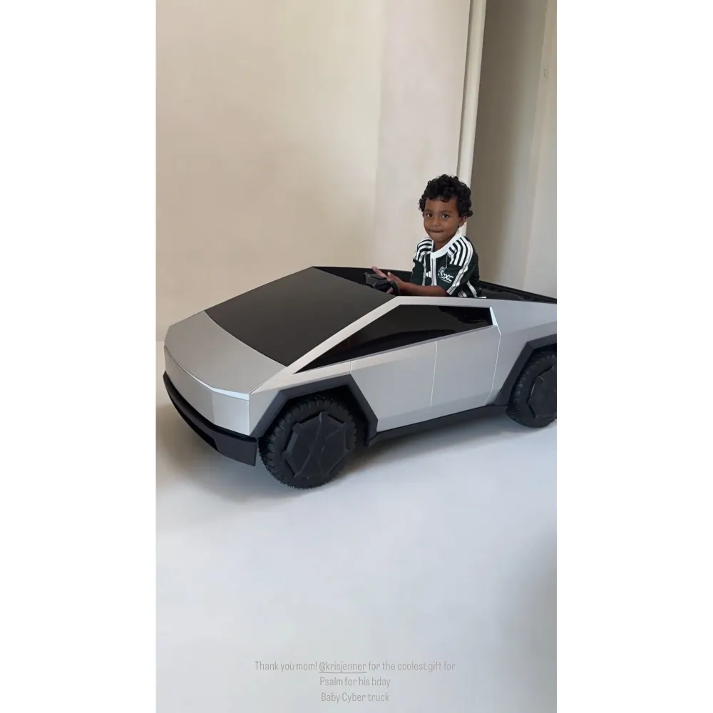 Kim Kardashian's Son Psalm Gets Mini Version of Her Car for 5th Birthday: 'Now You Match Mommy'