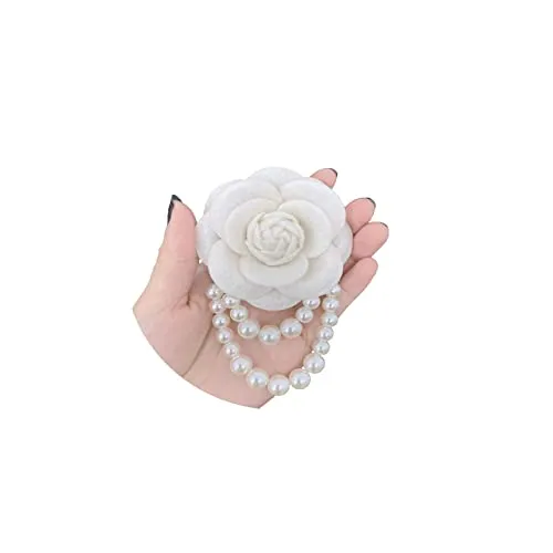 ZZ Zinfandel Pearl Safety Brooch Hair Flower