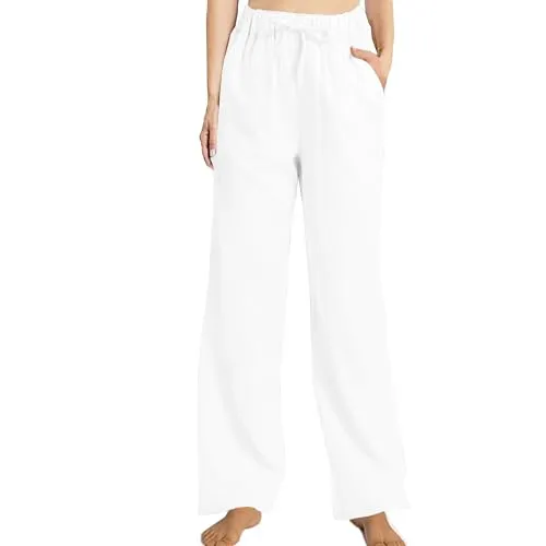 Zhanchtong Drawstring Wide-Leg Pants