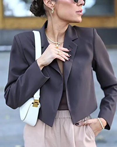 The Drop Java Cropped Blazer by @christineandrew