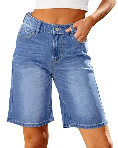 Luvamia Bermuda Jean Shorts