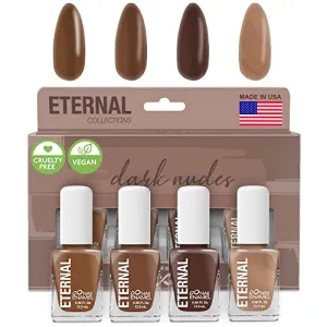 Best Dark Nude: Eternal Dark Nude Nail Polish Set for Women