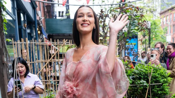 Bella Hadid White Skirt