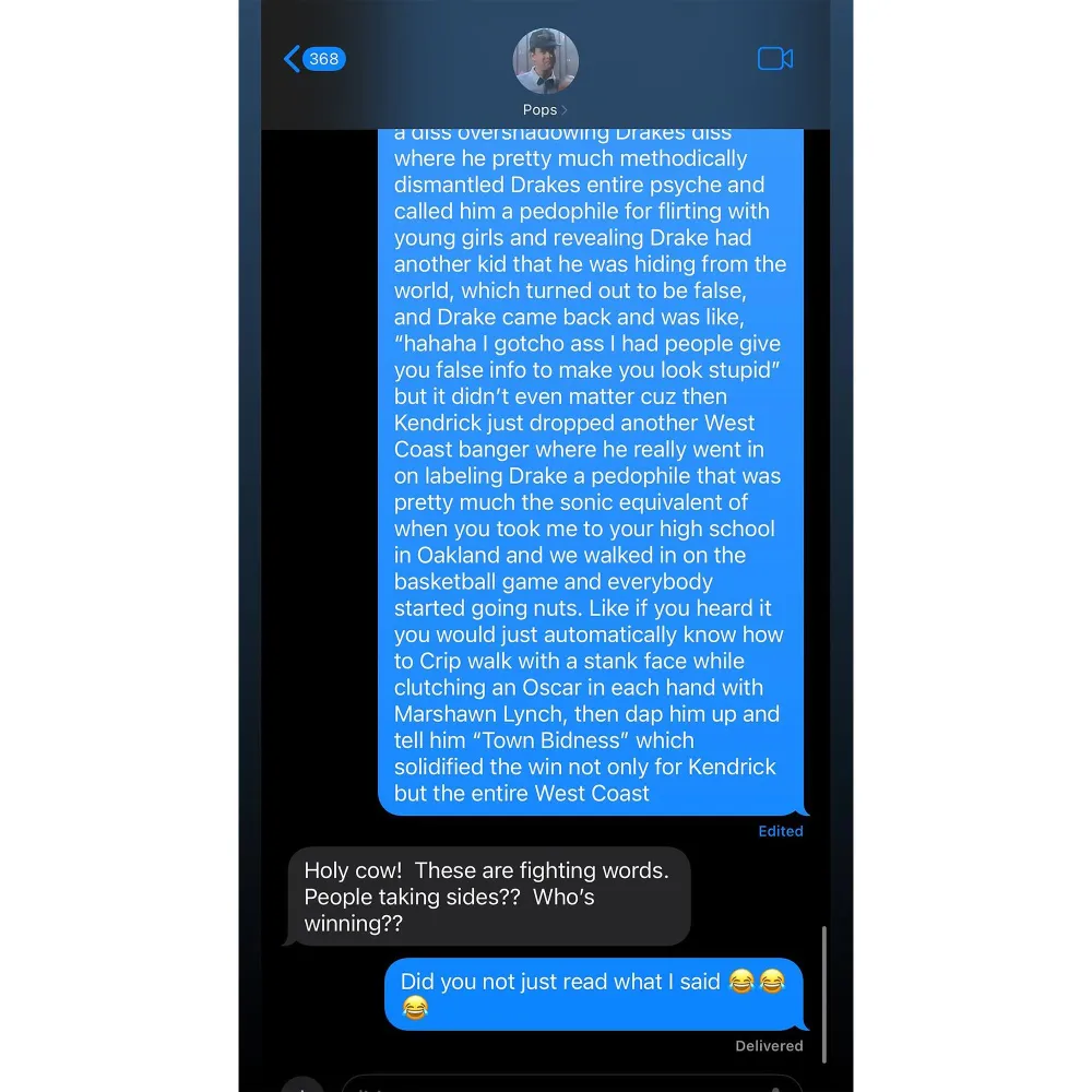 Chet Hanks Explains the Kendrick Lamar vs Drake Feud to Dad Tom Hanks See the Texts