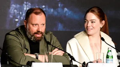 Emma Stone Playfully Corrects 'Kinds of Kindness' Director Yorgos Lanthimos at Cannes Over Real Name