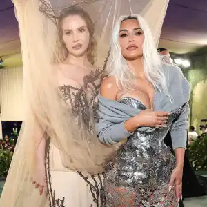 Feature Kim Kardashian and Lana Del Rey Pose Together at 2024 Met Gala