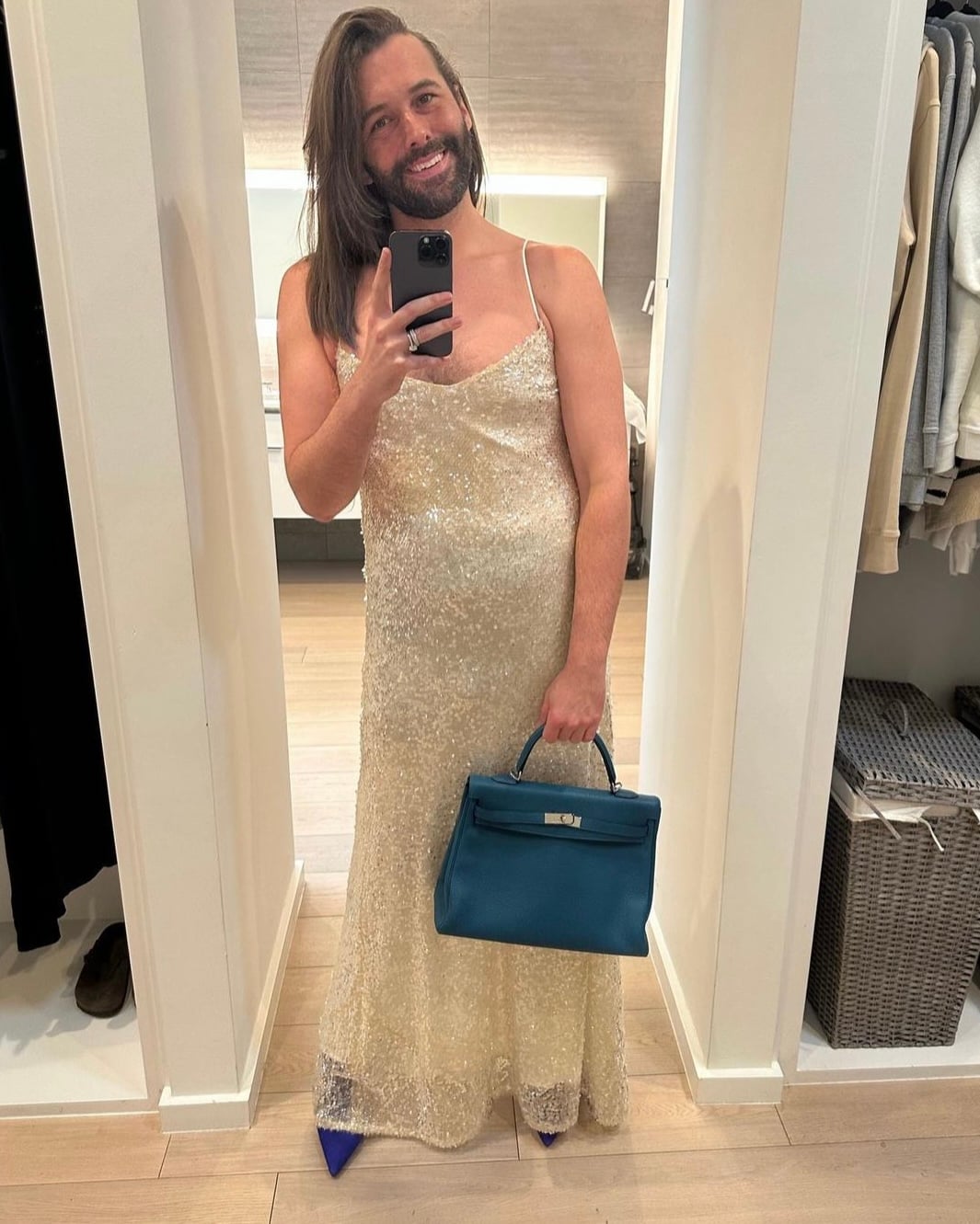 men celebs wearing hermes bags