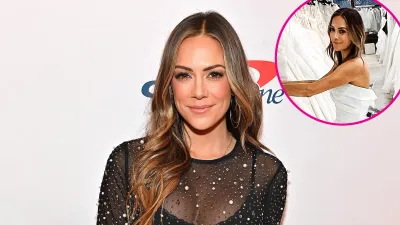 Jana Kramer Poses in Wedding Dress