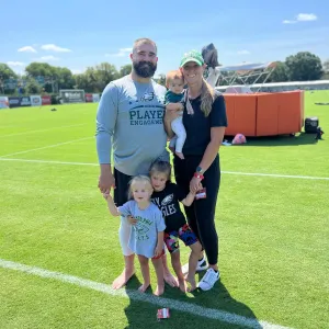 Jason Kelce Jokes He ll Beat the F k Out of Wyatt s Preschool Crush