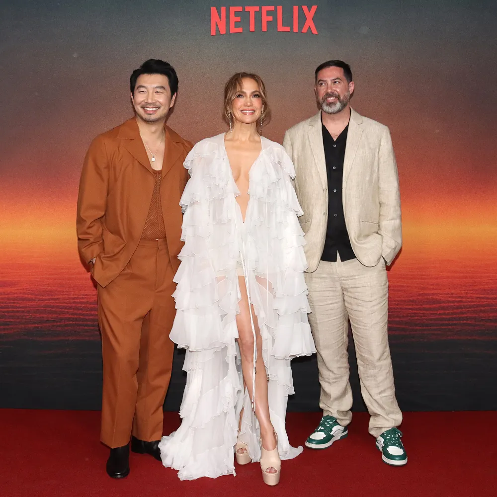 Jennifer Lopez Exudes Elegance in Ruffled White Gown With a Plunging Neckline at &lsquo;Atlas&rsquo; Premiere