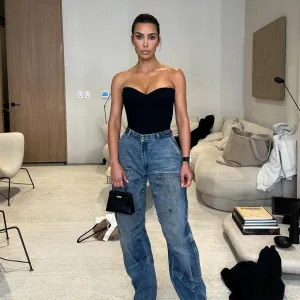 Kim Kardashian Has Nothing in Her Kelly Bag