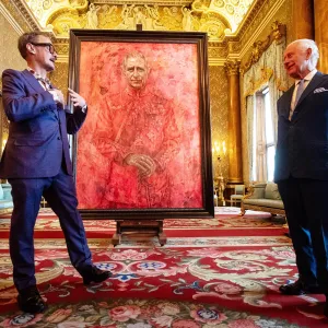 King Charles Artist Explains Why He Chose Red in New Portrait