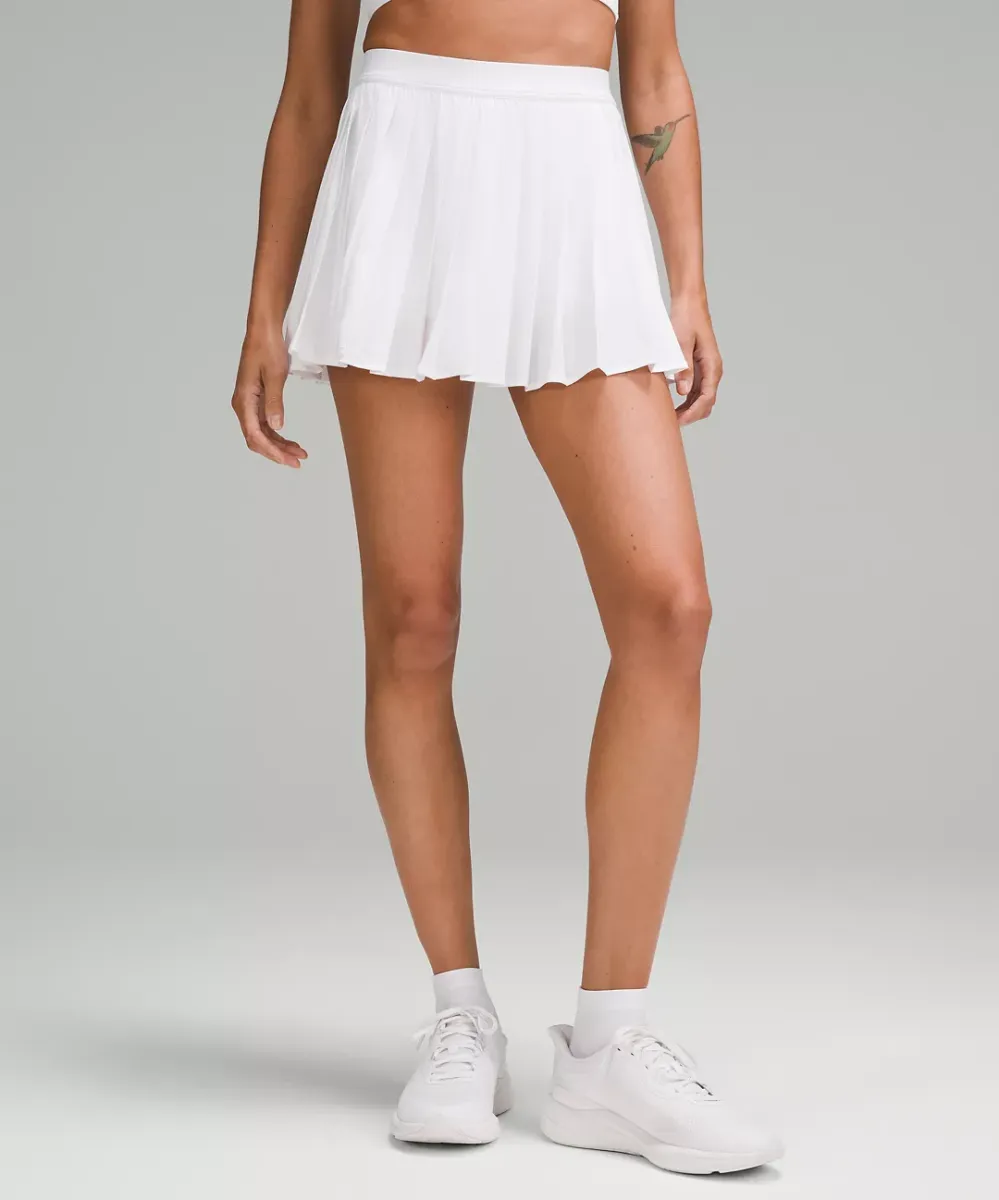 High-Rise Pleated Tennis Skirt 