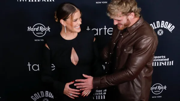 Logan Paul’s Fiancée Nina Agdal Debuts Baby Bump