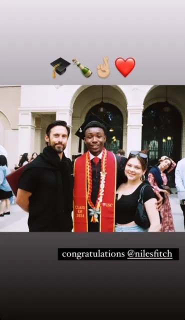 Milo Ventimiglia, Niles Fitch, Hannah Zeile