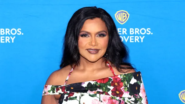 Mindy Kaling Shows Off Latest Clothing Collaboration With Andie Swim in Sporty Red Bikini
