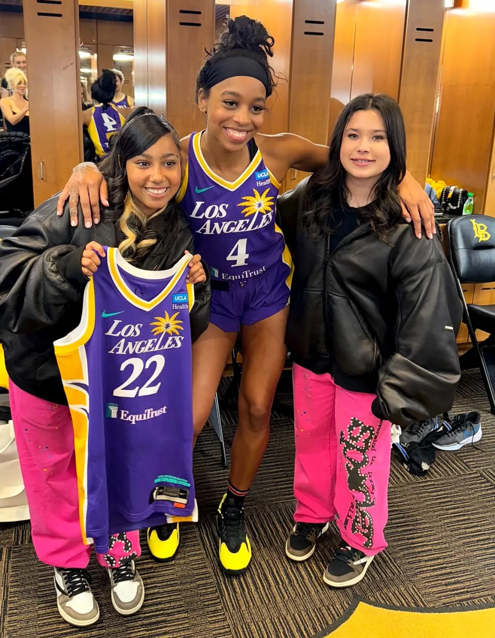 North West Shows Off New Blonde Highlights at Lakers Game