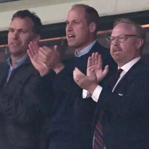 Prince William Cheers on Aston Villa Soccer Team During Solo Public Outing