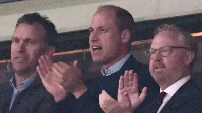 Prince William Cheers on Aston Villa Soccer Team During Solo Public Outing