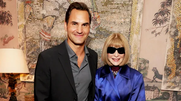 Roger Federer Leans on Amazing Anna Wintour for Advice Shes Been Fantastic