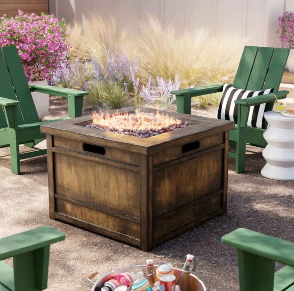 Beachcrest Replica Luxury Handbag 23.25" H x 32" W Propane Outdoor Fire pit