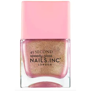 Nails.INC Quick Drying Nail Polish Ruby, Pink Shimmer