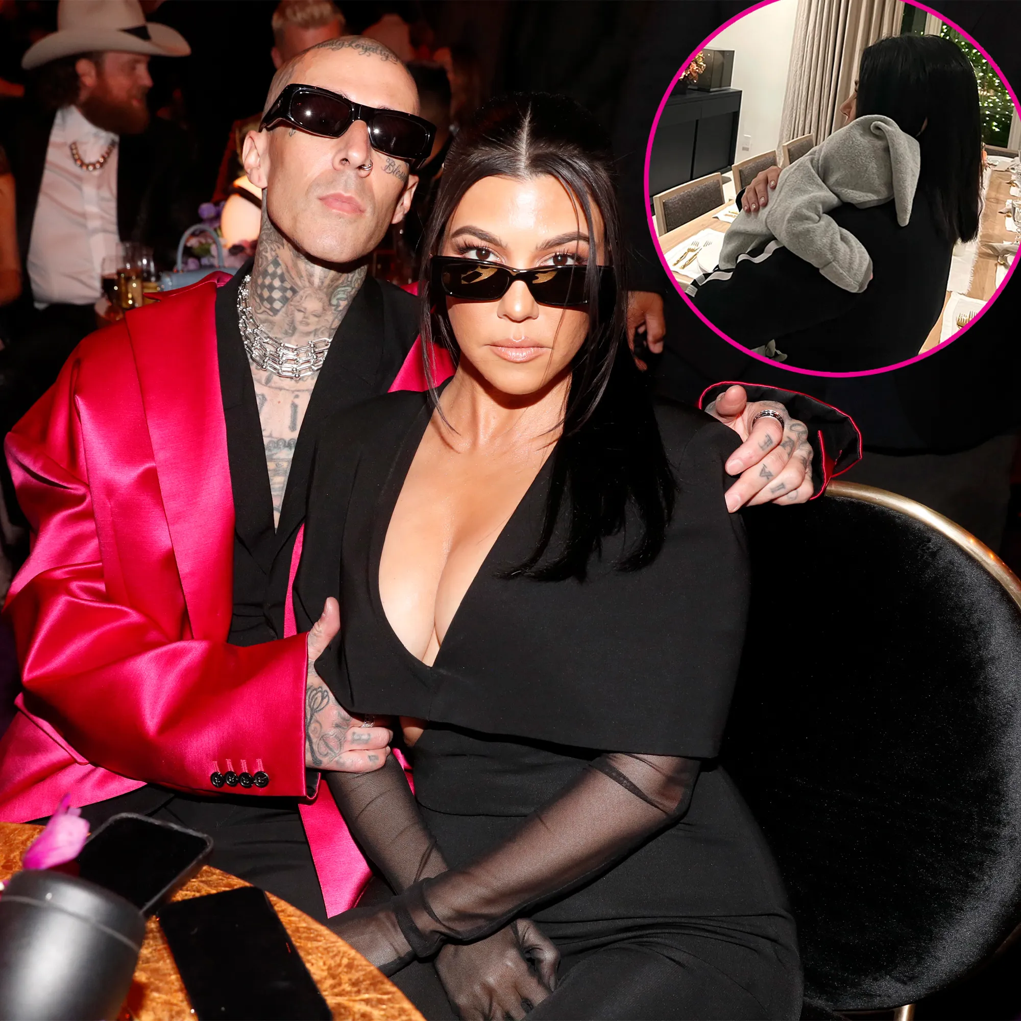 Travis Barker Shares Sweet Pic of Kourtney Kardashian Holding Rocky Thirteen