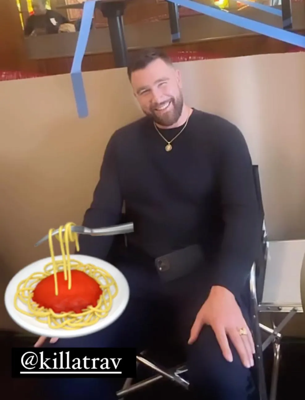 Travis Kelce Says He Probably Ate 10 Giant Meatballs While Filming Grotesquerie