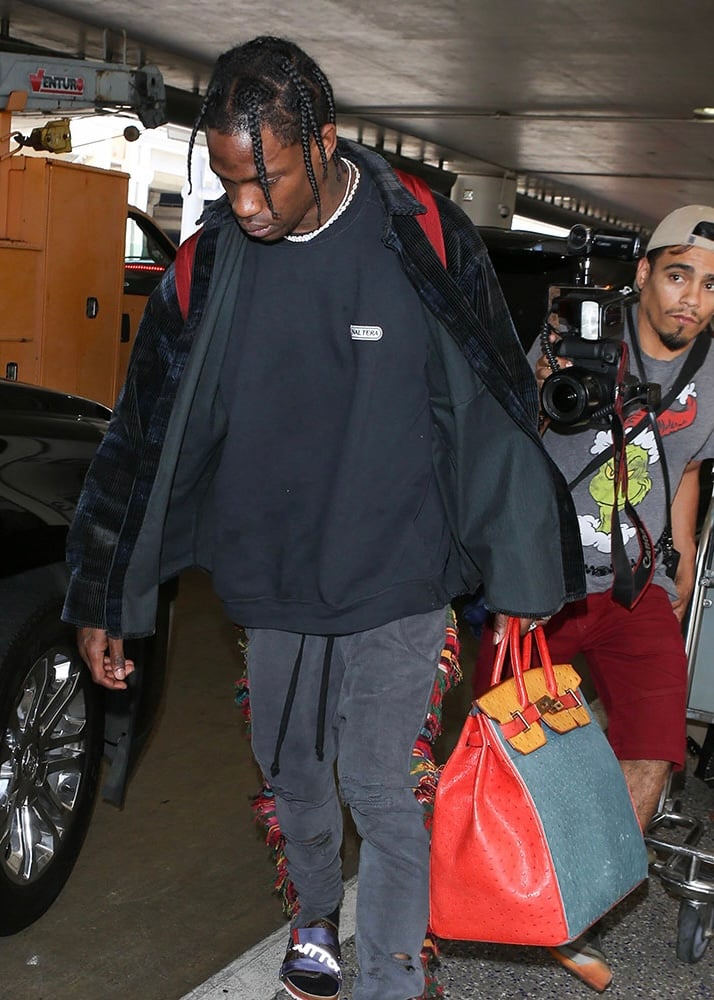 men celebs wearing hermes bags