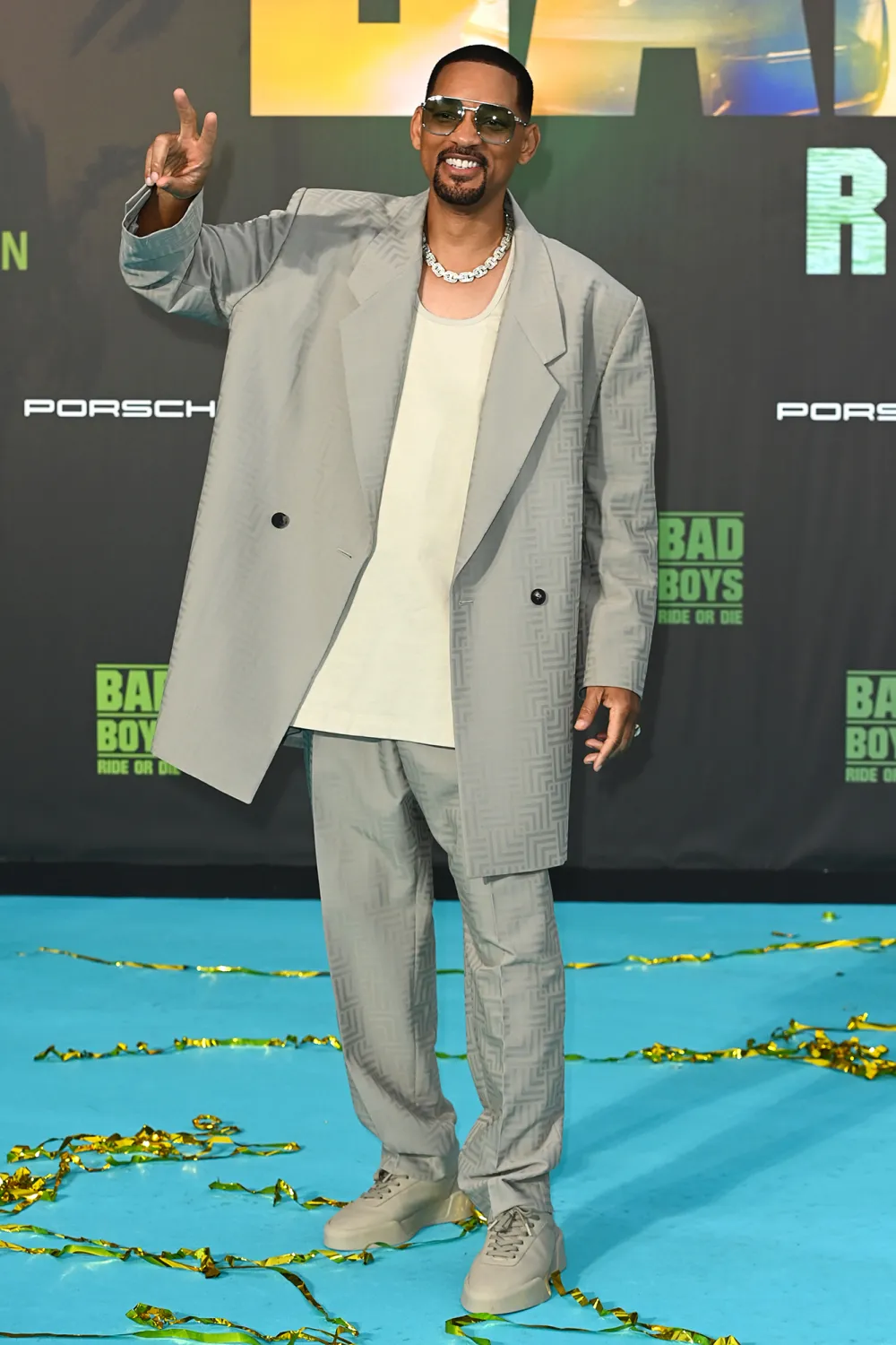 Will Smith Wears Oversized Baggy Suit at &lsquo;Bad Boys: Ride or Die&rsquo; Premiere in Berlin