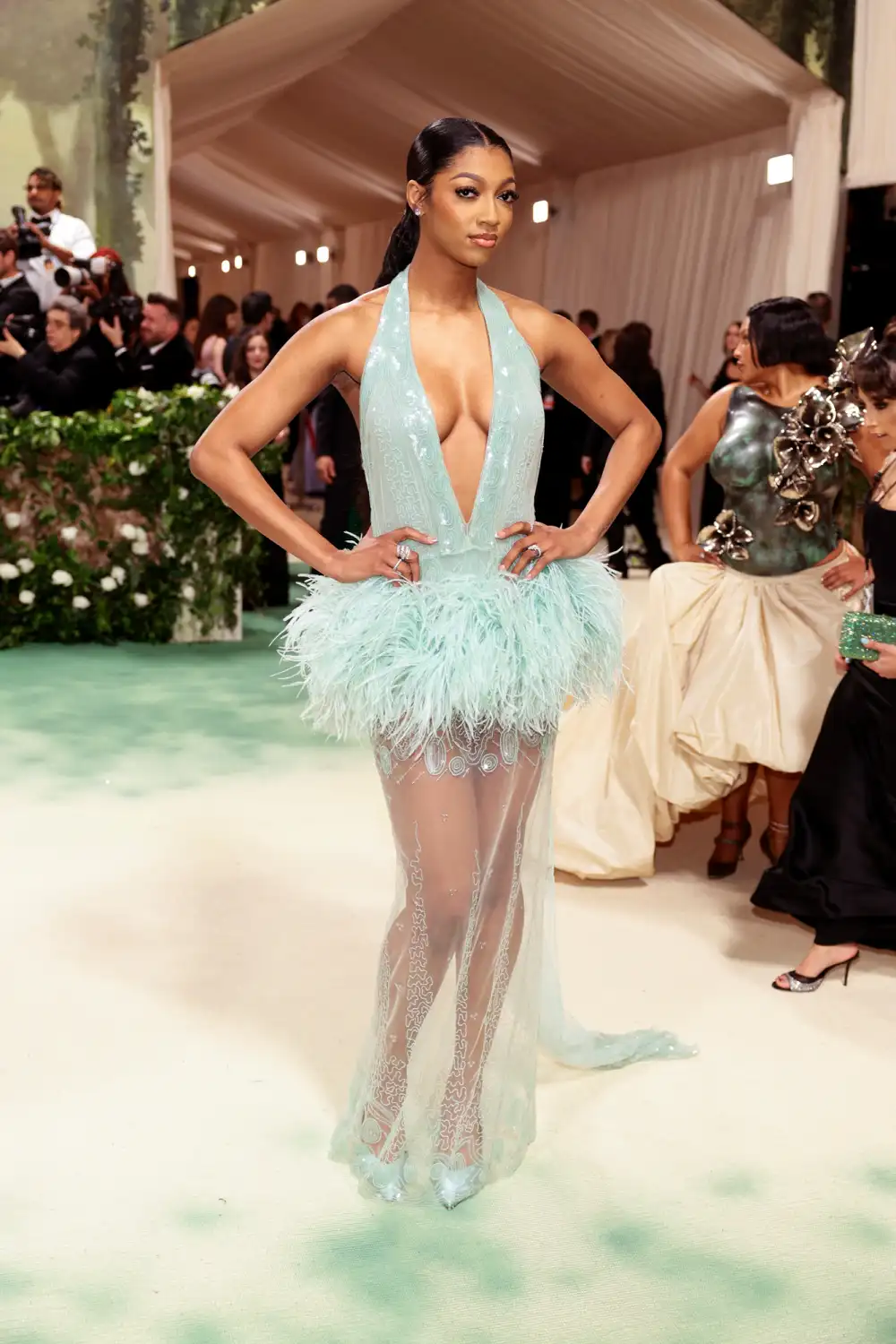 angel reese at 2024 met gala