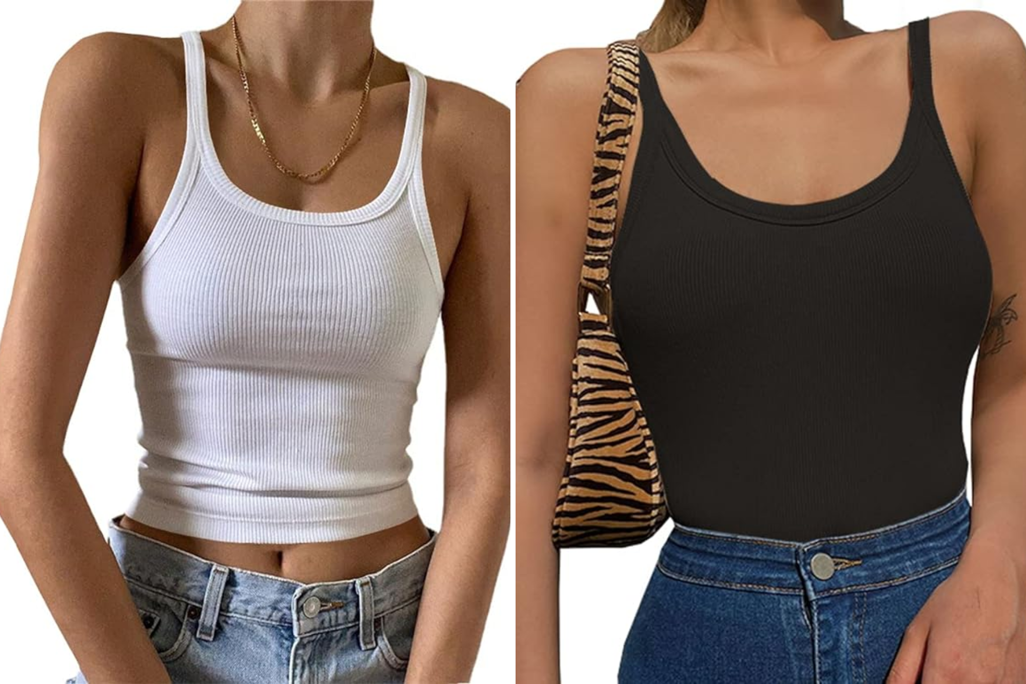 Artfish Ribbed Basic Tank Top