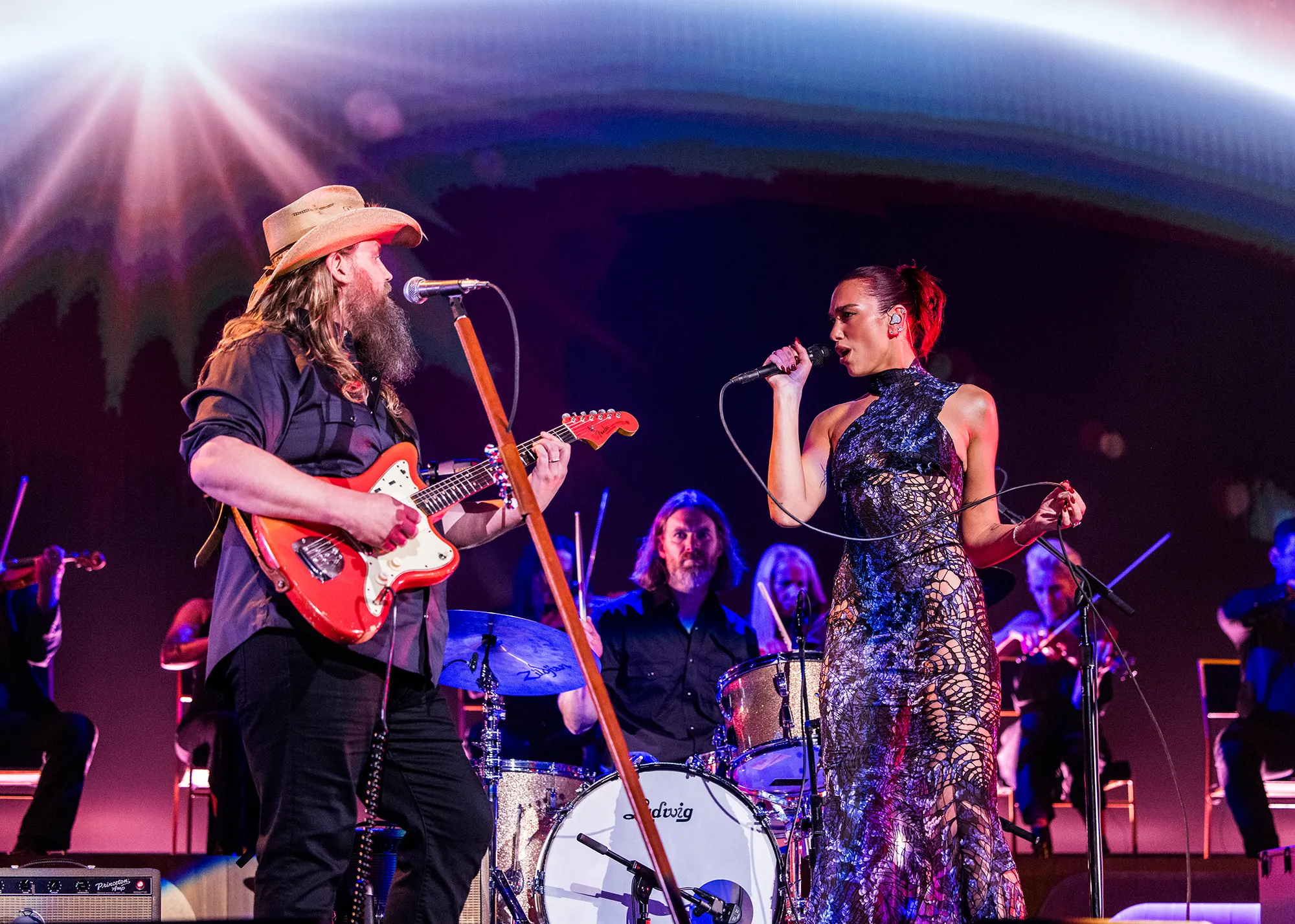 Chris Stapleton Details How Surprise Dua Lipa ACM Awards Duet Came to Be: ‘It Was Her Idea’