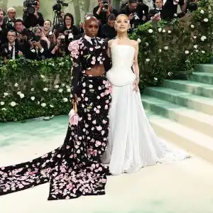Cynthia Erivo and Ariana Grande attend The 2024 Met Gala