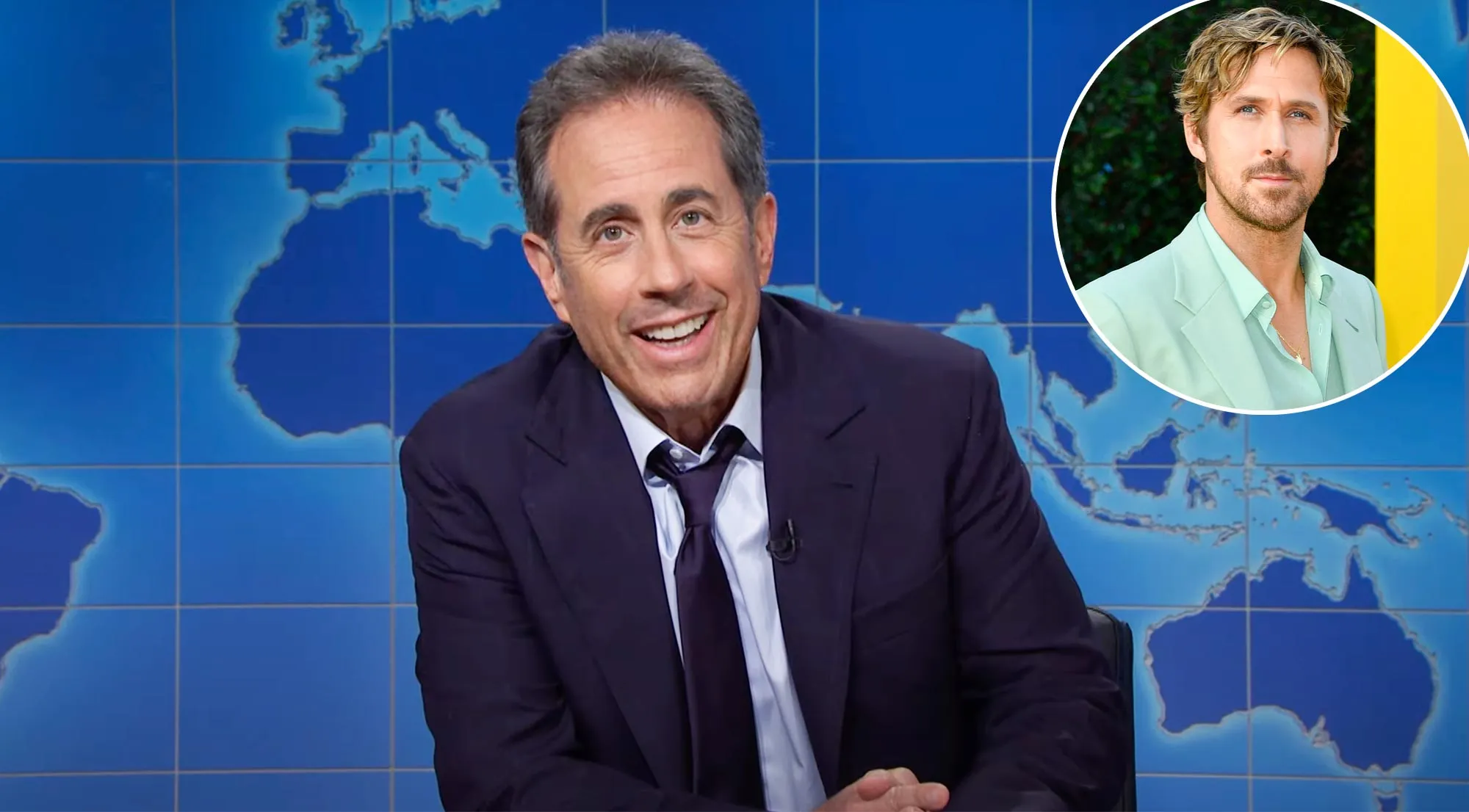 Jerry Seinfeld Visits SNL to Hilariously Give Ryan Gosling Advice About Doing Too Much Press