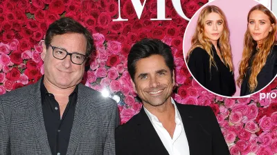 John Stamos Shares Rare Full House Reunion Photo with Olsen Twins on Late Bob Sagets Birthday